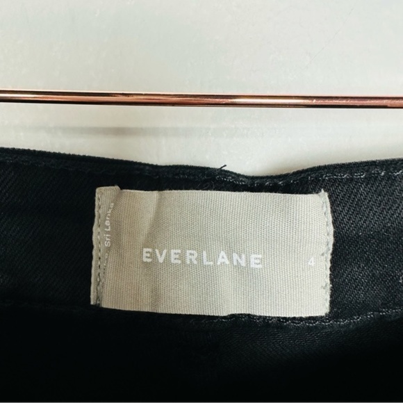 EVERLANE Black Cropped Straight Regular Jeans 4 Last Chance - Picture 5 of 5